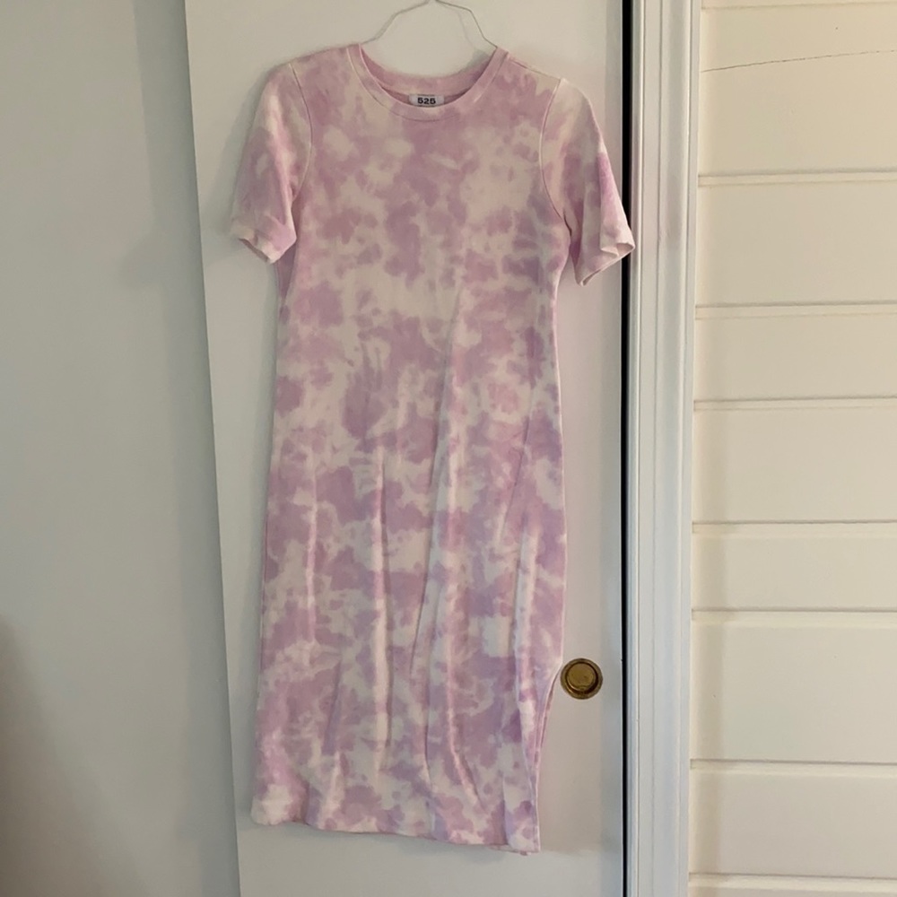 525 America Tie Dye Long tee dress - Size Small